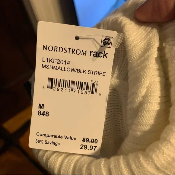 NWT Striped Turtleneck Sweater - Black and White LAUNDRY By Shelli Segal MEDIUM - Picture 6 of 6